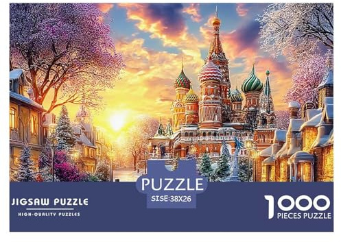 Kreml (Russland) Puzzle 1000 Teile, Herausforderung Spielzeug Für Erwachsene Kinder 38x26cm/1000pcs