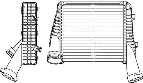 Hella 8ML 376 729-561 Intercooler for Charger