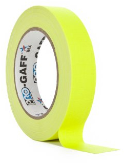 ProTapes/Permacel Klebeband, fluoreszierend, 24 mm x 22,8 m gelb