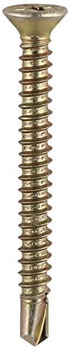 TIMco 123Y ZYP PVC Countersunk Self-Drilling Screw 3.9 x 25 - Yellow (Box of 1000)