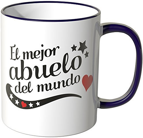 WANDKINGS Taza, Dicho: El Mejor Abuelo del Mundo - PÚRPURA