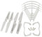 sharprepublic Set of 10pcs RC Quadcopter Ersatzteil Kit Für Syma X5 X5C X5C 1 Drone