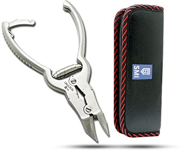 SMI - Pince à Ongle Pour Épais Orteils incurvé Coupe Ongle Professionnel Coupe Ongle Pied Pince Coupe Ongle Pied - en Acier Inoxydable avec étui