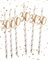 Alandra Party 30th Birthday Straws Pack of 6 Rose Gold Metallic