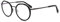 FERAVIA Vintage Runden Brillenrahmen Metall Nerdbrille Ohne Sehstärke Retro Klare Linse Gläser für Damen und Herren