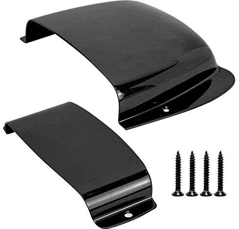 Pickup Bridge Cover Set Bassschutzhülle für PB E-Bassgitarre Ausgestattet mit 4 Befestigungsschrauben (Schwarz)