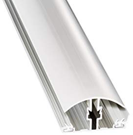Stegplatte Verbindungsprofil Profile Mitte für 16mm Stegplatten Alu/PVC Klemmdeckel 3,5 Meter