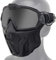 NC Airsoft-Vollschutzmaske, mit Abnehmbarer Anti-Beschlag-SchutzbrilleMini-Abgasventilator, verwendet für Airsoft-Paintball-Jagdspiele, Motorräder usw
