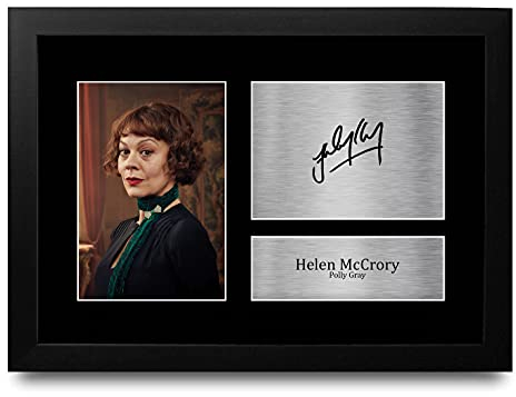 HWC Trading FR A4 Helen McCrory Peaky Blinders polly Los Regalos Imprimieron La Imagen Firmada Del Autógrafo Para Los Fans De La Demostración De Serie De Televisión - A4 Framed