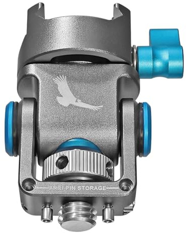 KONDOR BLUE Schwenkbare und neigbare Monitorhalterung mit Arri-Pin (Schwenk-/Neigung) | NATO-Klemmversion | Space Grey