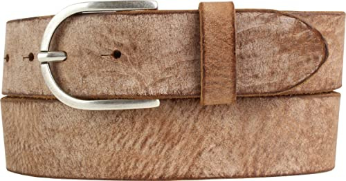 BELTINGER Damen-Gürtel aus weichem Vollrindleder Vintage-Look 4 cm | Jeans-Gürtel für Damen 40mm | Ledergürtel Used-Look