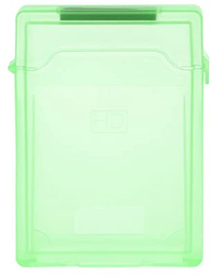 Caja de Disco Duro, Caddy de Disco Duro 2.5 '' IDE SATA HDD Caja de Disco Duro Estuche Protector de Almacenamiento de Disco Duro Caja de Disco Duro portátil Externa de plástico (Verde)