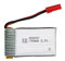 3.7V 750mAh LiPo Power-Akku mit 2-Poliger JST-Stecker Anschluss, Ersatzakku für u. a. RC Quadcopter, Fahrzeuge, Trucks, Boote, Schiffe, Bagger, Crawler, Buggy, Panzer u. a. RC Modelle, Ersatzteil
