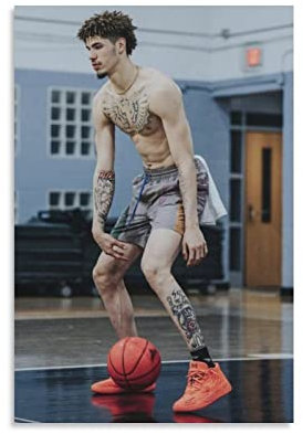 Lamelo Ball Poster Basketball Training Poster Leinwand Malerei Poster Wandkunst Dekorative Bild Drucke Moderne Dekoration 60 x 90 cm