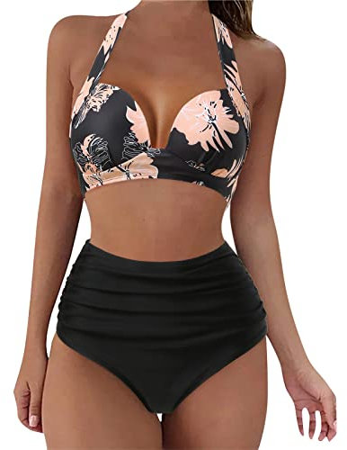 GFPGNDFHG Damen bademode Bikini Damen Push up Jumpsuit Damen Sommer lang Tankini Cup g Bikini blau Bikini gr 44 Bikini mit bügel Badeanzug Damen bauchweg Badeanzug mit bügel Bikini Damen Triangel Set