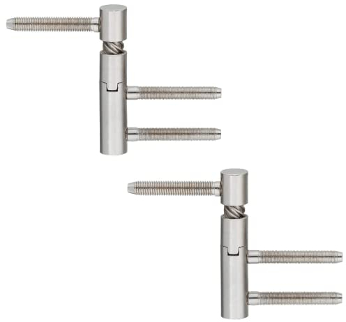 Gedotec Türscharnier Zimmertür Einbohrband steigend Türband Variant 5450 | Anschlag: DIN rechts | Tragkraft bis 40 kg | Metall vernickelt | MADE IN GERMANY | 2 Stück - Scharnier Innentüren & Holztüren