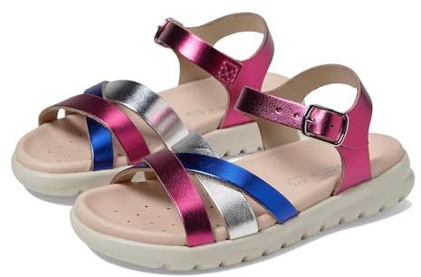 Geox J Sandal Soleima Gir, Fucsia Royal, 35 EU