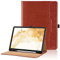 Funda para Samsung Galaxy Tab S8+ Plus 2022/Tab S7 FE 2021/Tab S7+Plus 2020 12.4 PU Leather Ángulos Ajustables Tablet Case Incorporado para S Pen con Bolsillo y Reposo/Activación - Marrón