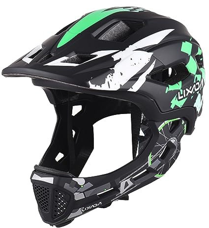 Lixada Kids Full Face Helmet, Detachable Kids Bike Helmet Safety Protection for Cycling Skateboard Scooter