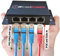 IPCamPower POE Powered 3 Port Switch & Network Cat5 Cat6 Midspan Cable Range Extender Pass Through Repeater for IP Cameras - Run Cables up to 1148'