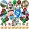 IRONIUM 42 Stück Pixe Geburtstag Party Set 9 Jahre Junge, Luftballons Geburtstag Set, Kindergeburtstag Set, Video Game Geburtstagsdeko Ballons Set, Geburtstag Deko Party Set für Kinder (9)