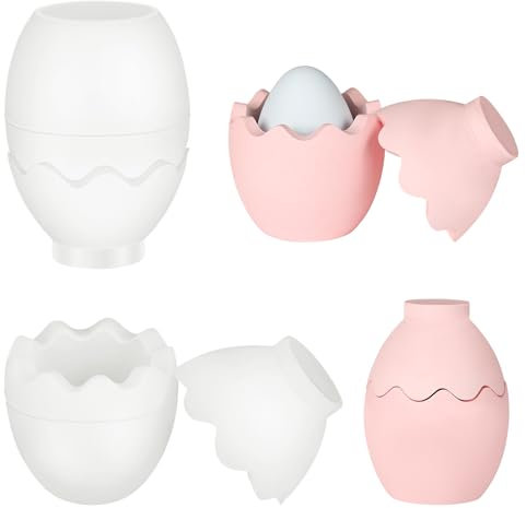 Silikonformen Gießformen Ostern, 2 Stück Egg Box Resin Mold Vorratsdosen Silikonformen Silikonform Ostern Silikonform Kerzenhalter Silikon Gießform Mit Deckel