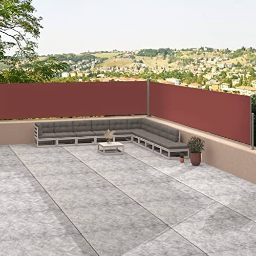 ARKEM Toldo Lateral retráctil marrón 117x1200 cm Cerramientos Jardin Toldo Lateral Impermeable