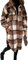 Yming Frauen Kariert Lose Vintage Lange Bluse Holzfäller Langarm Freizeithemd Kaffee XL