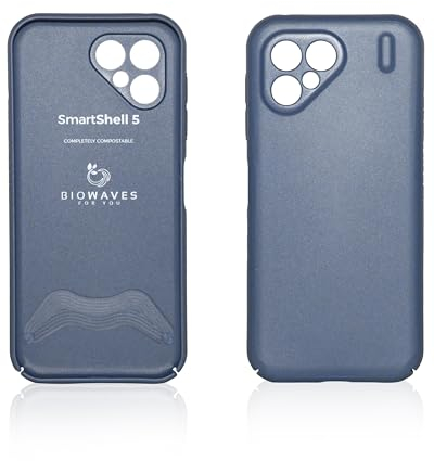 Biowaves SmartShell 5, Handyhülle für Fairphone 5, aus biologisch abbaubaren & recycelten Materialien, blU
