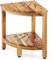 VEVOR Eck-Duschbank Duschhocker aus Teakholz, 43 cm Höhe 100% Teakholz-Eckduschbank, Schimmelresistent, 136 kg mit Ablagefläche, Duschhocker für Innen- und Außendusche, für Badezimmer