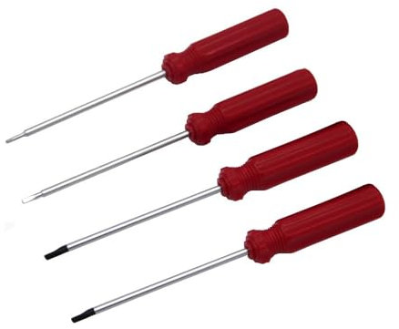 Juego de destornilladores de cabeza triángulo de 4 piezas para juguetes electrónicos,Triángulo Tornillos de seguridad Driver Set de herramientas para Thomas McDonald's Toy Series Reparación Batería