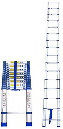 Scala di prolunga Industriale in Alluminio, Alta 8,5 Piedi/ 12,5 Piedi/ 16,5 Piedi/ 20 Piedi/ 23 Piedi/ 26 Piedi, Scale telescopiche allungabili per soffitta Domestica e lavori all'aperto,