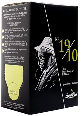 Leone Pace olio dal 1910 - Frantoio Patrimonio di Puglia - Olio extravergine di oliva da tradizione secolare, esperienza di gusto dolce e delicato dall'aroma fruttato e aromatico - Bag in Box 1,5lt