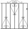 Classic Metal Scroll Garden Gates 914mm High galvanised Wrought Iron Style pedestian Swing gate (914mm Gap x 914mm High CSZP3)