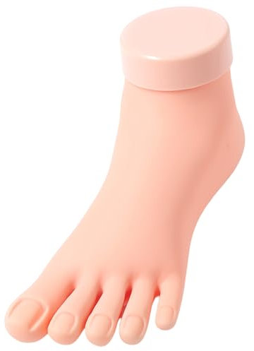 Faux pied d'entraînement pour ongles en silicone - Outil d'entraînement artistique - Modèle de pied d'entraînement
