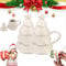 Christmas mug painting kit, Ceramic Christmas Tree Mug Painting Kit, Personalized Christmas Ceramics to Paint, Paintable DIY Mugs Painting Kit for Adults with 1 Set of Paint and Brush (2pcs)