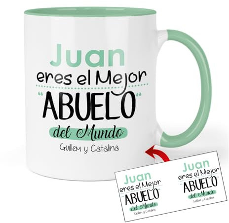 Kembilove Tazas abuelos | Dia del padre | Regalo dia del padre abuelo | Regalo abuelo cumpleaños | tazas originales | Vais a ser abuelos (Modelo 5)
