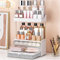 Storivo Makeup Organiser, 3 Tier Drawer, Cosmetics Organiser, Multi-function make up case, Large Vanity Organiser, Anti-Slip Design, Countertop Bathroom Storage, Clear