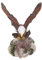 HEMOTON Garten Adler Harz Deko Ornament für Kinderzimmer und Gartenbedarf Realistisches Desktop Perfektes Fotografie Zubehör zur Verschönerung Ihres Außenbereichs
