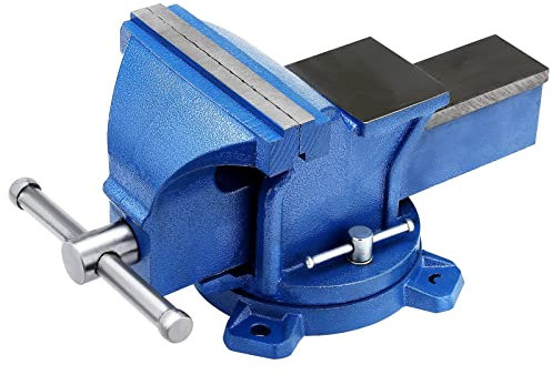 Table Vice Bench Vice Clamp Swivel Workshop Clamp for Tool Material Clamping Fixing Rotatable Engineer Table Clamp (6 Inch)