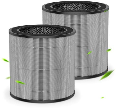2 Pack FY0900 Replacement Filter Compatible with Philips 800 & 900 Series | Compatible with AC0819, AC0820, AC0920, AC0921, AC0950, AC0951 Air Purifiers, H13 True HEPA, Activated Carbon, 2 Pack