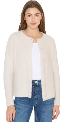 CECIL Federgarn RIPP-Strickjacke Light Greige M