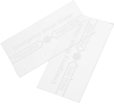 ORFOFE 2 Stück Manuelle Feueralarm glasschutzabdeckung Hitzebeständiges Wasserresistentes Glas Klare Notrufanzeige Ersatz für Brandmelder glasscheibe Sichtbar und Langlebig für