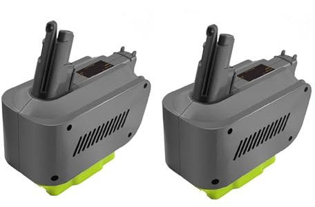 RYO18V10 Battery Adapter Converter，Compatible for RYOBI，18V ONE+ Batteries，Compatible for Dyson，V10 Cordless Handheld Vacuum Cleaners.(2 RYO18V10)