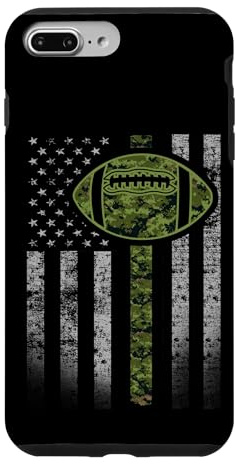 Camouflage Football Flag - Military Football Green Camo Case for iPhone 7 Plus/8 Plus