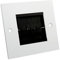rhinocables Single Gang White Brush Plate Faceplate for Wall-Mounted Installation Tidy Cable Pass Through Insert for Wires and Cable Access (1, Black)