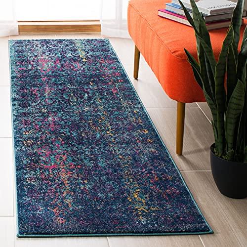 Safavieh Granada Collection GRA351C Runner, 2' 2 x 7', Blue/Multi
