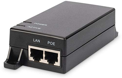 DIGITUS PoE Injektor - IEEE802.3af - Gigabit Ethernet - 15.4 Watt - max. 48 Volt - Stromversorgung Pin 4/5(+) & 7/8(-)