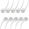 Torkase Lot de 10 douilles halogènes à incandescence G4, GU5.3 MR16, MR11 GZ4 GY6.35 avec connecteur de prise à incandescence LED en céramique, support de lampe avec câble à mouche 100 mm