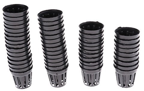 LOVIVER 50 Stücke Topf Körbe Aquarium Pflanzkorb Wasserpflanzen Korb Pflanzhilfe Zubehör - S/M, S